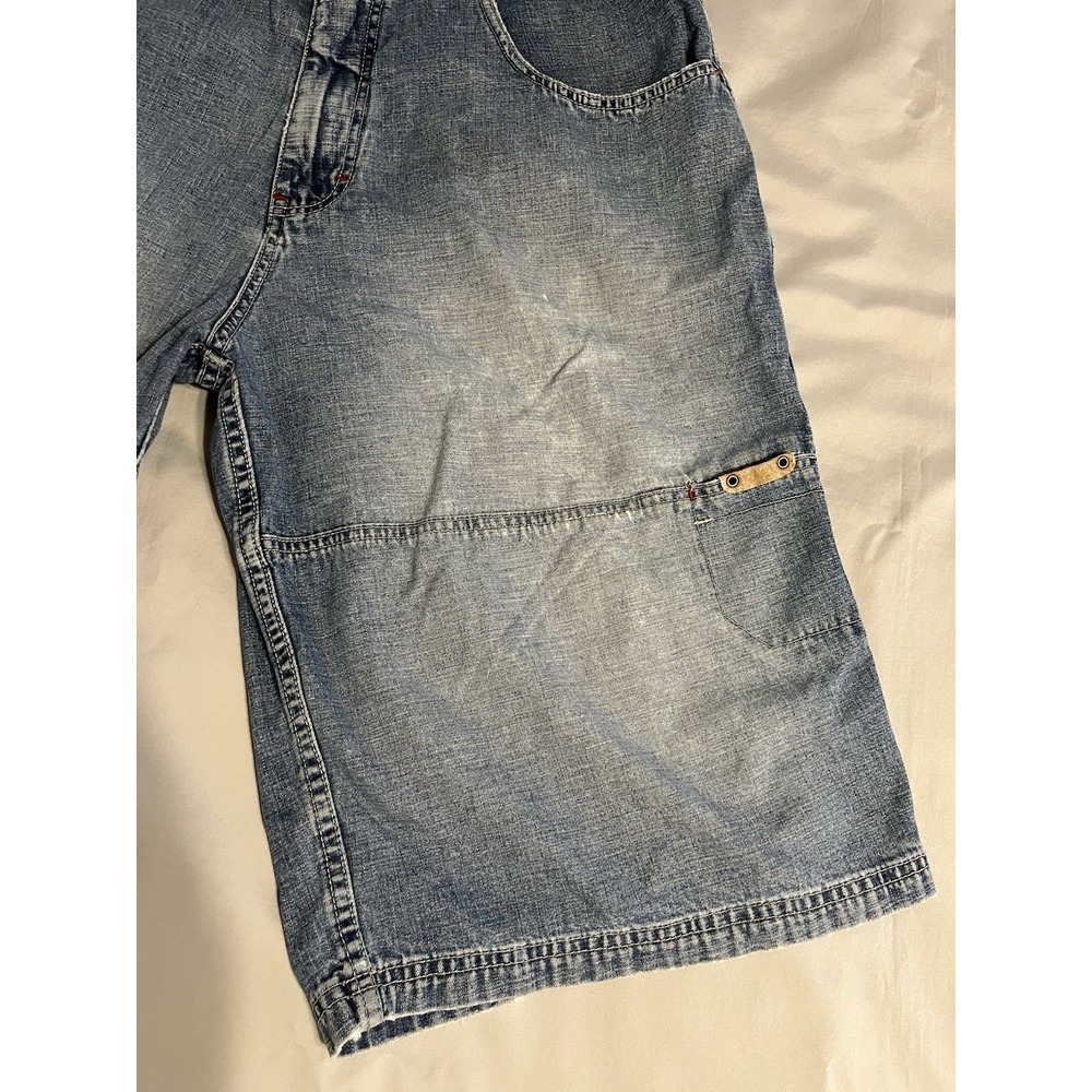 Vintage Pepe Jean Shorts Denim Carpenter Y2K Baggy Skater Blue 38 - Picture 13 of 16